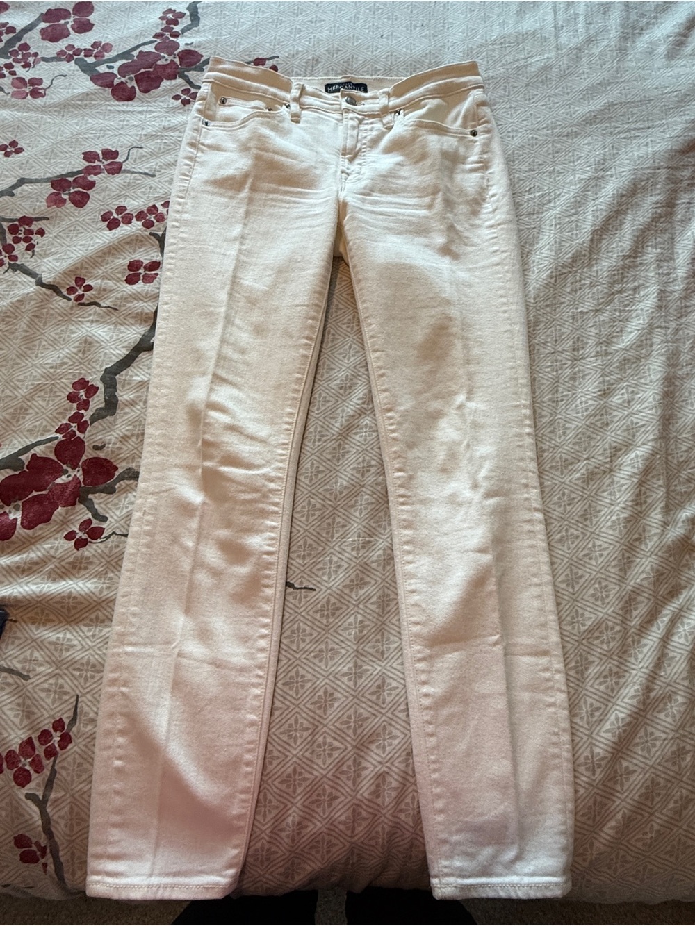J Crew  Factory White Skinny Jeans